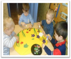 Подвижная игра для детей раннего возраста  «Мальки и щука».